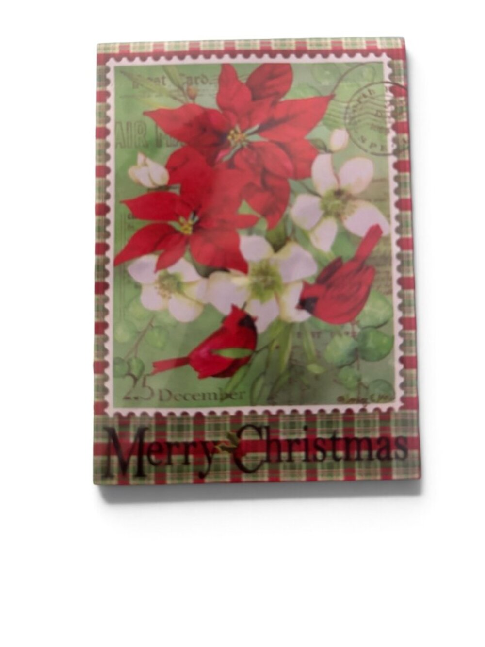 Meadow Creek Christmas Floral Poinsettia Cardinal Decorative Suede Garden Flag